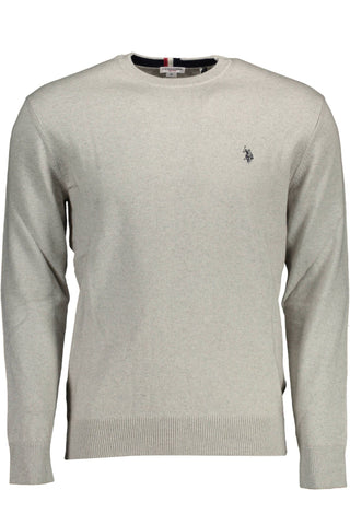 US POLO ASSN. Gray Cotton Men Sweater