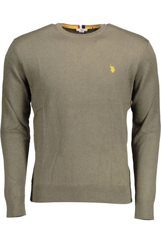 US POLO ASSN. Green Cotton Men Sweater