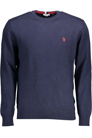 US POLO ASSN. Blue Cotton Men Sweater