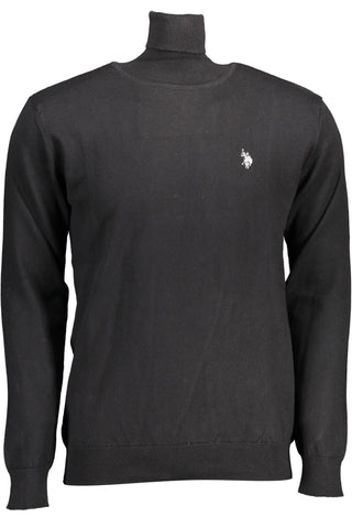 US POLO ASSN. Black Cotton Men Sweater