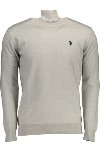 US POLO ASSN. Gray Cotton Men Sweater