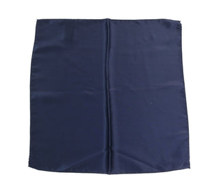 Dolce &amp; Gabbana Elegant Silk Pocket Square in Lustrous Blue