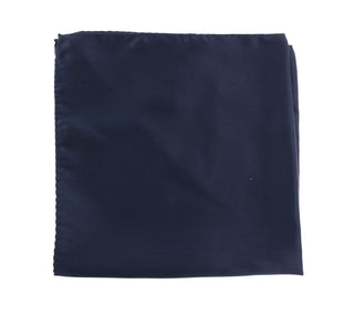 Dolce &amp; Gabbana Elegant Silk Pocket Square in Lustrous Blue