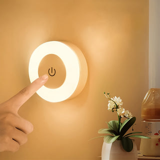 1pc LED Touch Night Light Bedroom Decor Light Dimmable Suitable for Hallway, Bedroom, Bathroom, Living Room, Wardrobe, Cabinet (Warm Light/White Light) 