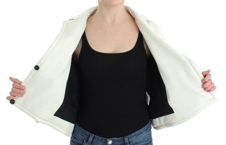 Andrea Pompilio Exclusive Black &amp; White Leather Jacket