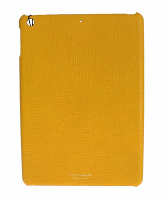 Dolce & Gabbana Chic Yellow Leather Tablet Case