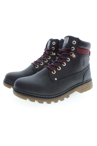 US POLO ASSN. Blue Polyester Mens Boot