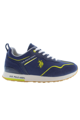 US POLO ASSN. Blue Polyester Men Sneaker