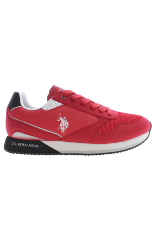 US POLO ASSN. Red Polyester Men Sneaker