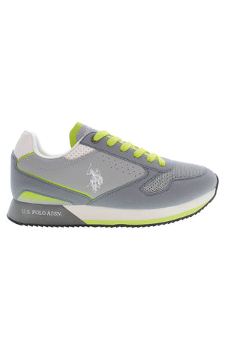 US POLO ASSN. Gray Polyester Men Sneaker