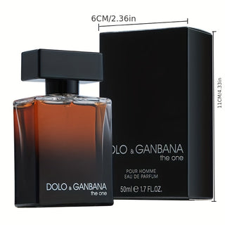 عطر Dolo & Ganbana للرجال [أنيق] - رائحة فوجيه خشبية فاخرة، مع كحول، خالٍ من الفورمالديهايد، مثالي للحفلات، المواعيد، وإهداء للأزواج، عطر هدايا للأزواج|تصميم زجاجة أنيق|غطاء أسود جريء