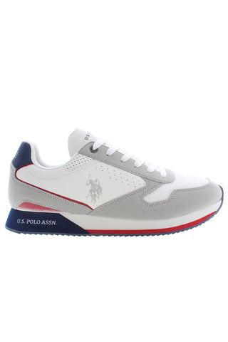 US POLO ASSN. White Polyester Men Sneaker