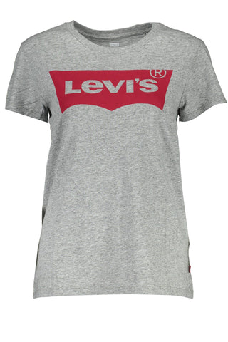 Levi's Gray Cotton Women's T-Shirt