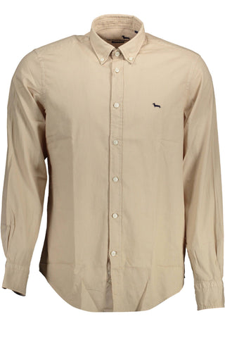 Harmont & Blaine Beige Cotton Men Shirt