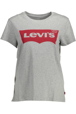 Levi's Gray Cotton Women's T-Shirt