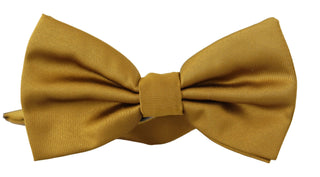 Dolce & Gabbana Elegant Mustard Silk Bow Tie