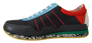 Dolce &amp; Gabbana Multicolor Leather-Blend Low Top Sneakers