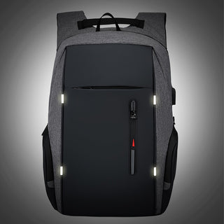 Laptop Backpack with USB Charging Port CE certified and suitable for 15.6 inch laptops, making it a practical anti-theft and waterproof travel backpack for men and women in college. 