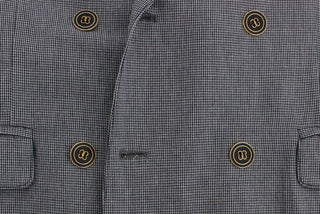 Master Coat Elegant Double-Breasted Blue Blazer