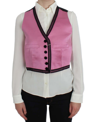 Dolce &amp; Gabbana Silk-Cotton Blend Torero Inspired Vest