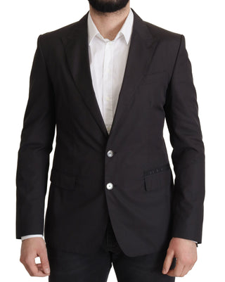 Dolce & Gabbana Elegant Taormina Black Cotton Blazer