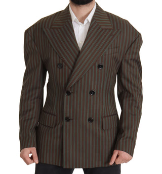 Dolce &amp; Gabbana Multicolor Striped Double Breasted Blazer