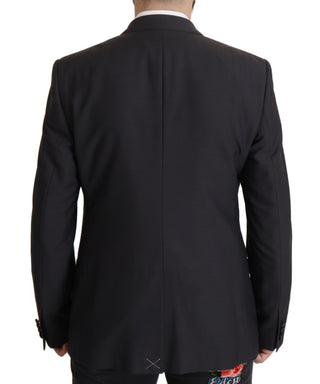 Dolce &amp; Gabbana Elegant Dark Blue Martini Two-Piece Blazer