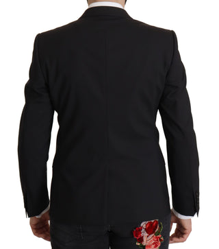 Dolce &amp; Gabbana Elegant Slim Fit Black Blazer Jacket