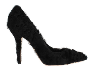 Dolce &amp; Gabbana Elegant Pumps in Luxe Xiangao Fur Leather