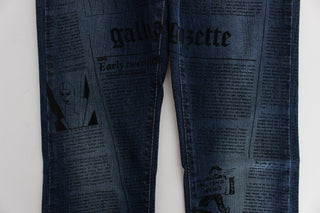 John Galliano Elegant Slim Bootcut Denim Jeans