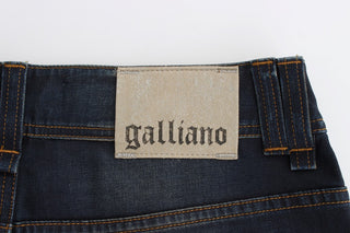 John Galliano Chic Boyfriend Fit Blue Jeans