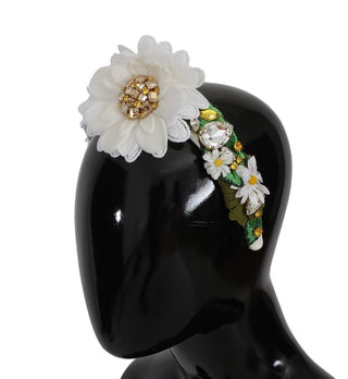 Dolce &amp; Gabbana Sunflower Crystal Luxury Headband