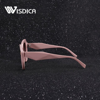 WISDICA Cat Eye Sunglasses for Women, TR90 Frame with Metal Hinges, TAC Lens, Stylish Anti-Glare UV Protection Driving Walking Glasses - 1 Pair 