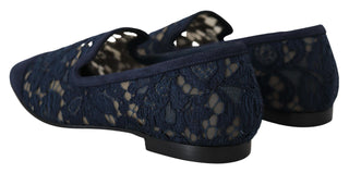 Dolce &amp; Gabbana Elegant Blue Loafers Flats - Summer Chic