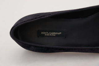 Dolce &amp; Gabbana Elegant Black Silk-Blend Loafers