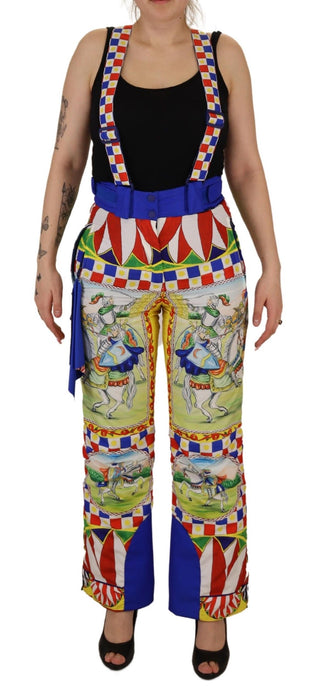 Dolce &amp; Gabbana Multicolor High Waist Snow Pants