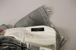 Dolce &amp; Gabbana High Waist Gray Denim Elegance