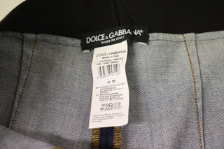 Dolce &amp; Gabbana Blue High Waist Stretchable Skinny Pants Jeans