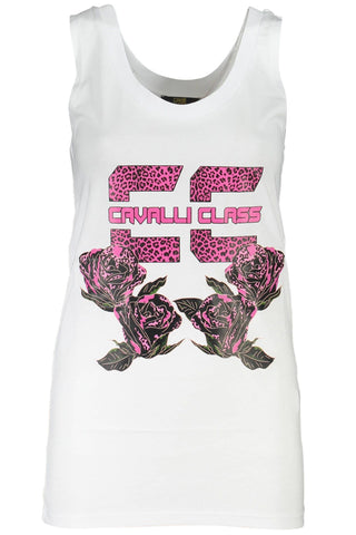 Cavalli Class White Cotton Women Top