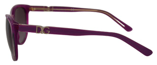 Dolce & Gabbana Chic Purple Acetate Round Sunglasses