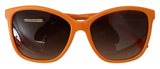 Dolce & Gabbana Chic Orange Round Sunglasses for Women