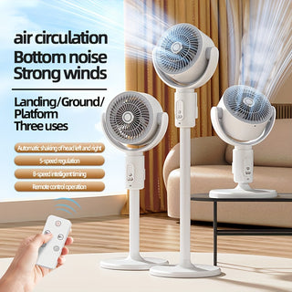 Quiet Portable USB Fan with Remote Control - 5 Adjustable Speeds, Energy Efficient Air Circulation for Home and Office Use 