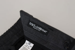 Dolce &amp; Gabbana Elegant Checkered Slim Fit Cargo Pants