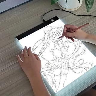 لوحة رسم LED للأطفال للرسم، لوحة رسم قابلة للتعتيم بمستوى 3، لوحة إضاءة بحجم A5، لعبة تعليمية للأطفال، هدايا عيد الميلاد والهالوين وعيد الشكر