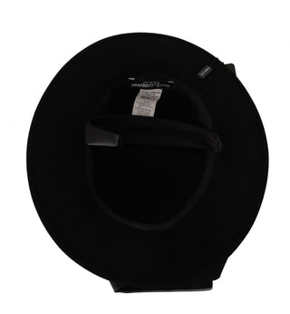 Dolce & Gabbana Elegant Wide Brim Black Hat