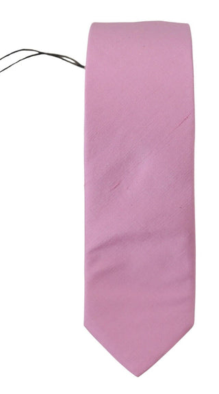 Daniele Alessandrini Elegant Silk Men's Tie in Pink