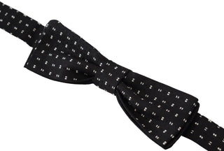 Dolce & Gabbana Elegant Black Silk Bow Tie