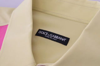 Dolce &amp; Gabbana Elegant Multicolor Silk Button-Down Shirt