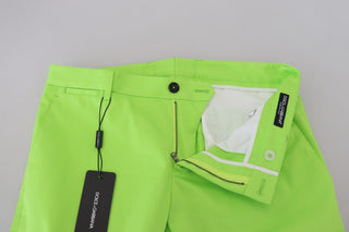 Dolce & Gabbana Elegant Light Green Cotton Chinos