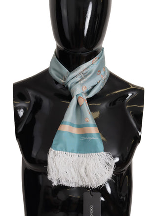 Dolce &amp; Gabbana Elegant Silk Scarf with Shell Motif